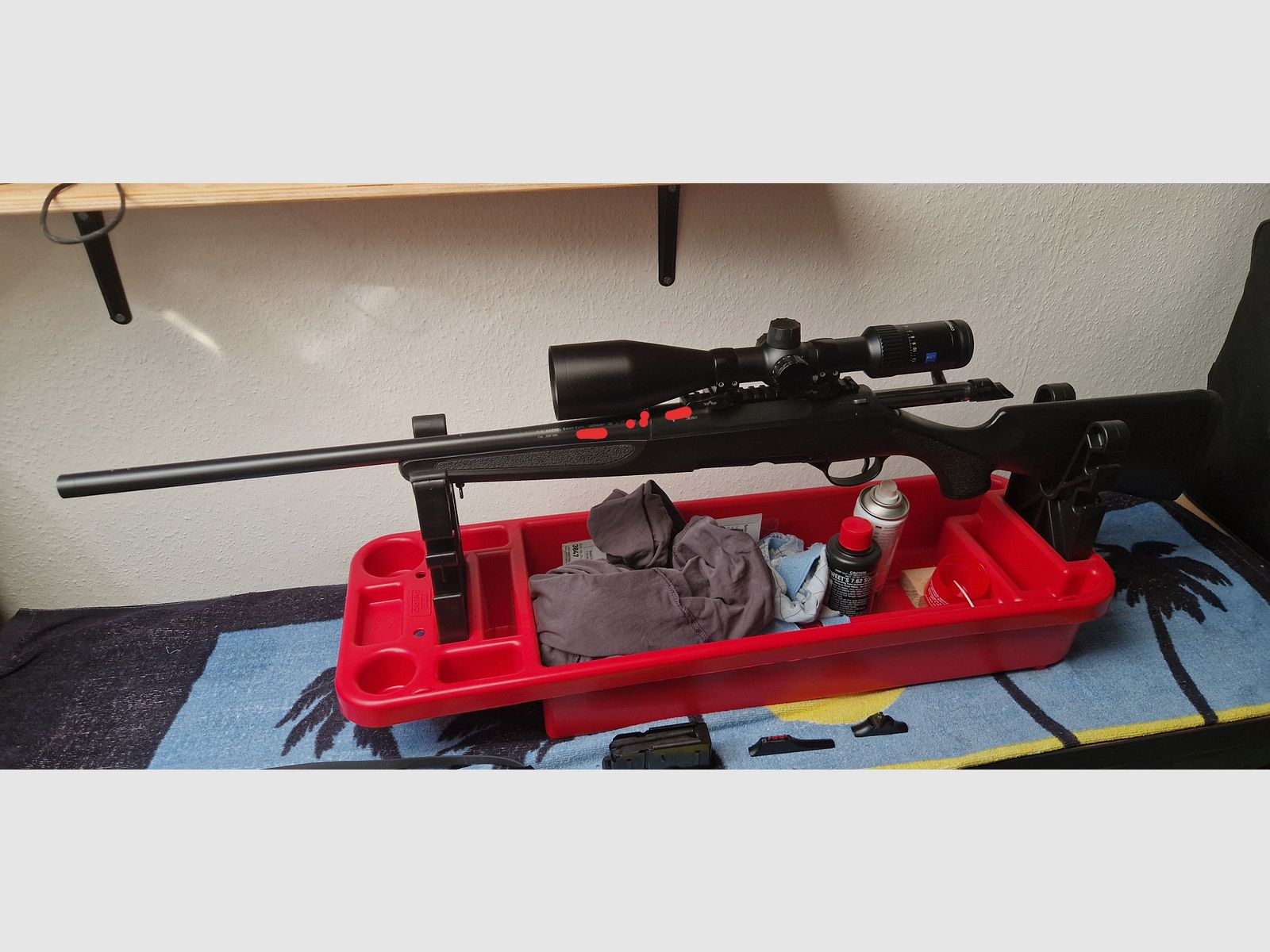 Haenel Jaeger 10 compact in .308 Win mit EAW Spannmontage und Zeiss v4 3-12x56