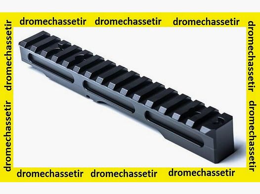 rail picatinny rehaussé pour remington 700 action courte , 20 moa , noir