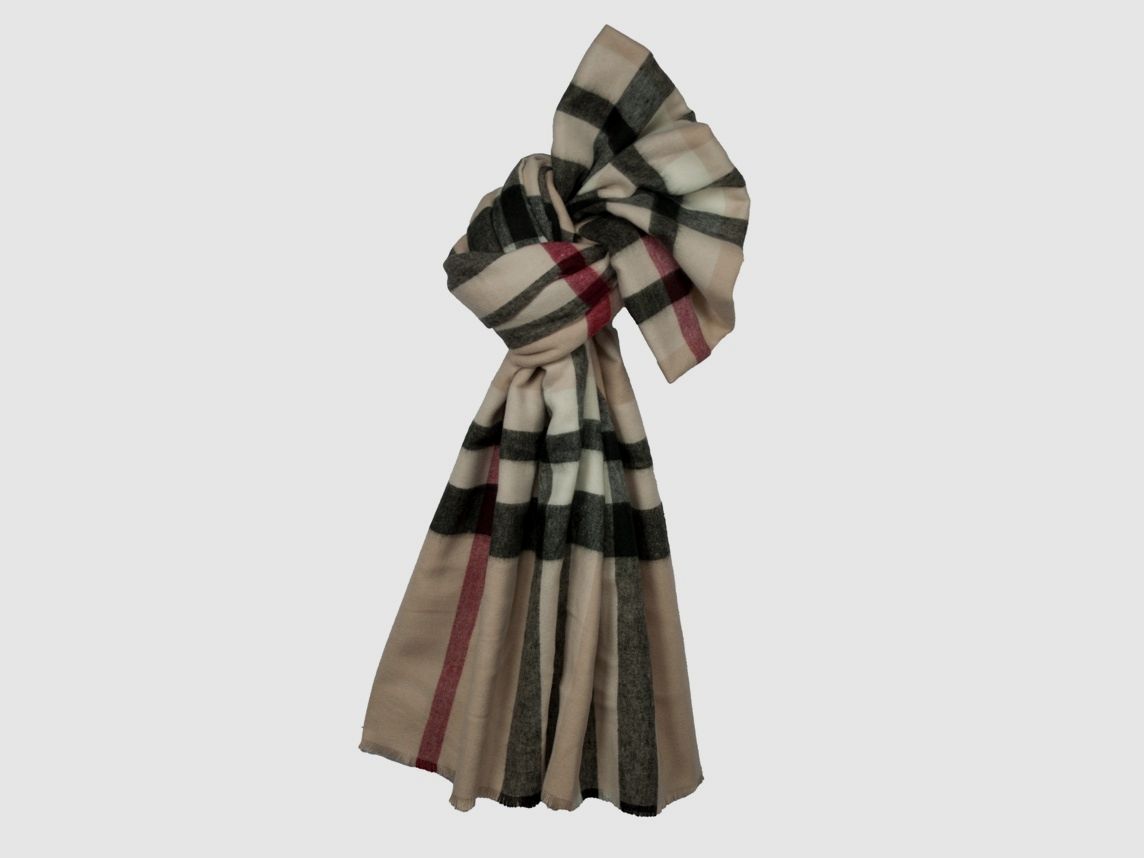 Écharpe Cashmink - Motif à carreaux