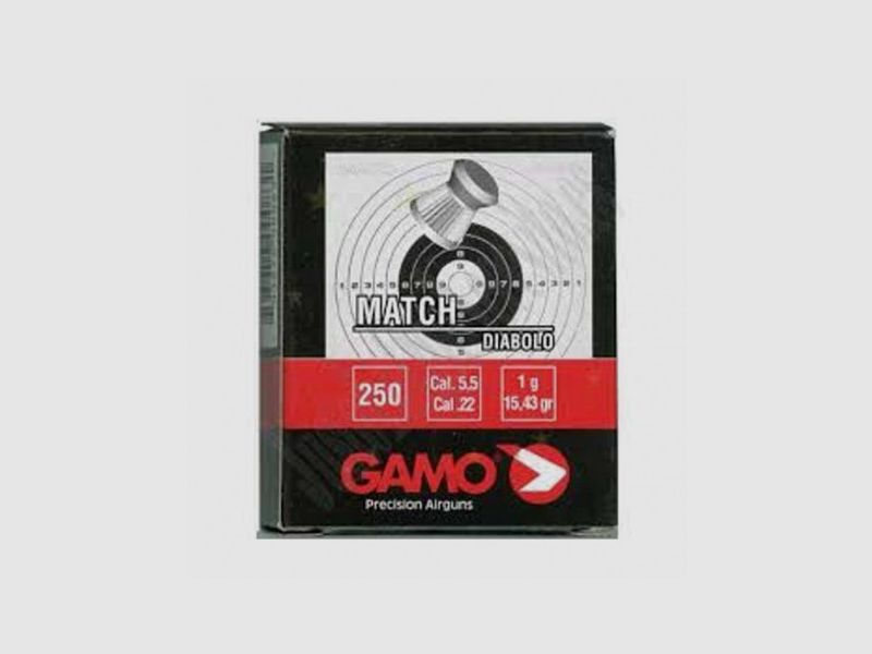 Gamo Match Pellets cardboard box 250 pcs cal. 5.5, image 1 of 2