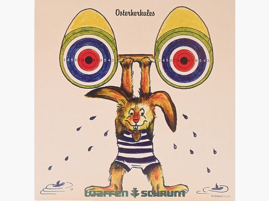 Braun Network Osterscheibe Osterherkules Format: 14x14