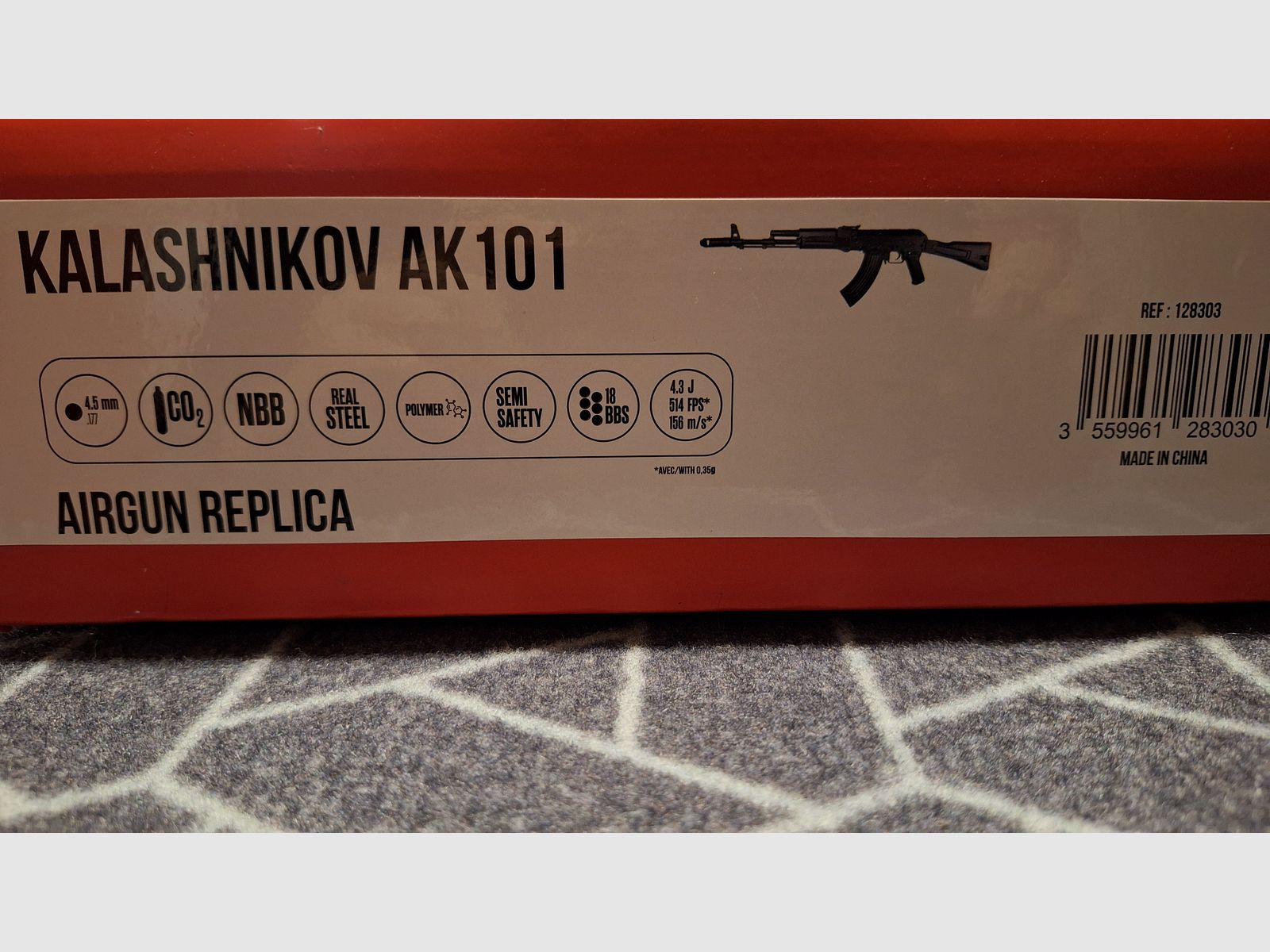 Kalashnikov AK101 G.S.G. Carabine à air Co2 4,5 mm - NEUF !