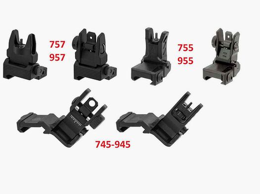 UTG FLIP UP VISIERUNG FÜR AR15 UND ÄHNLICHE – VERSCHIEDENE MODELLE –