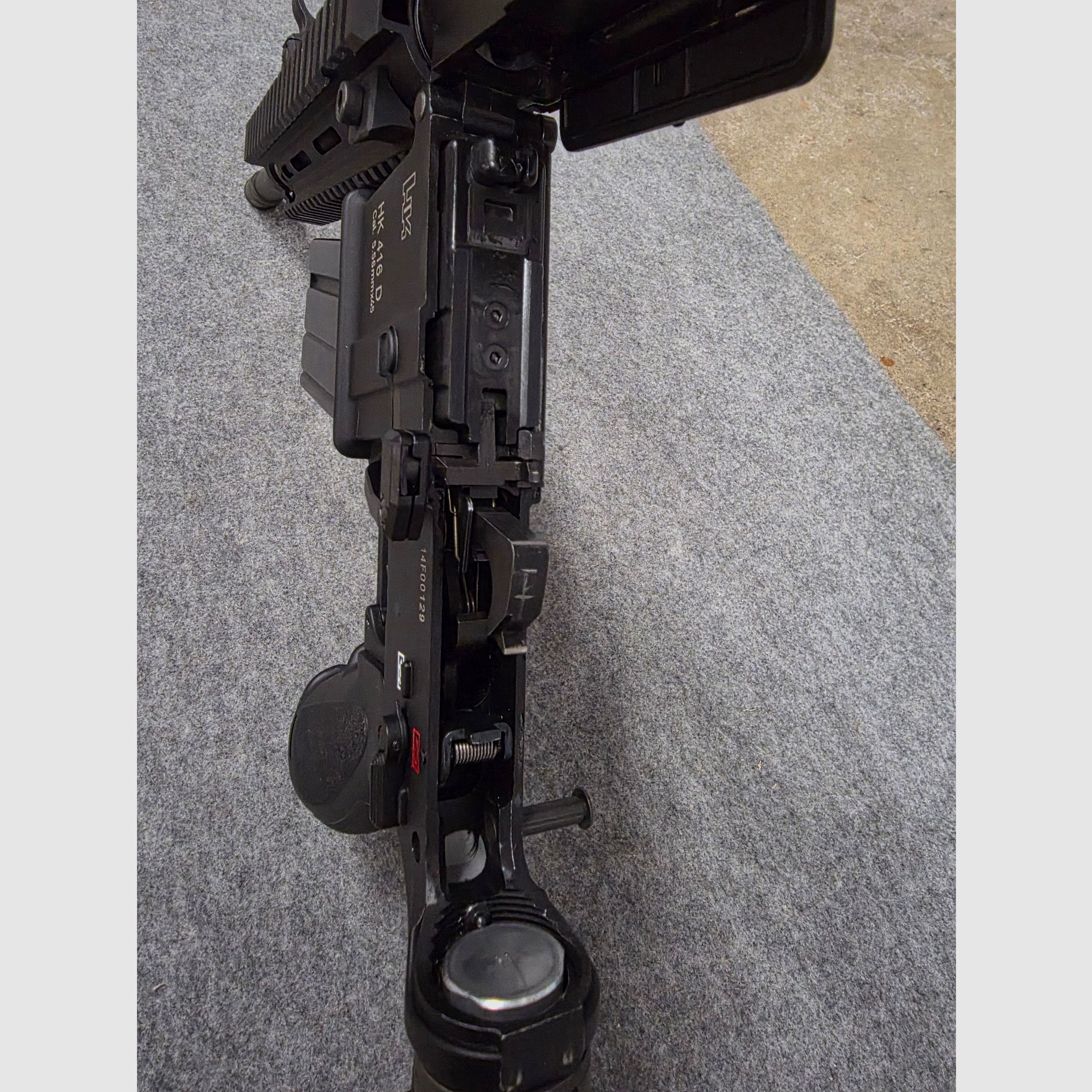 Neuwertige Gas Blowback HK416  GBB mit V3 Nozzle Stahl Bolt viel neues Zubehör Tuning Softair Gewehr ab 18 Jahre 6mm BB