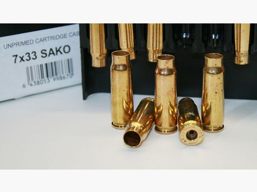 20 Stück NEUE SAKO Hülsen 7x33 SAKO | 7 x 33 - Boxer ohne Zünder NEU & Originalverpackt #133750900