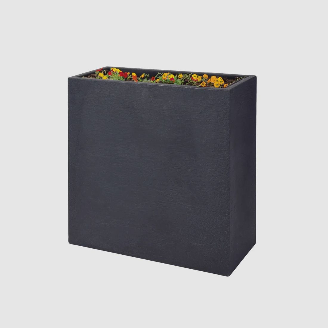 Pot de fleurs anthracite plastique 60 X 26 X 60 cm, image 4 sur 9