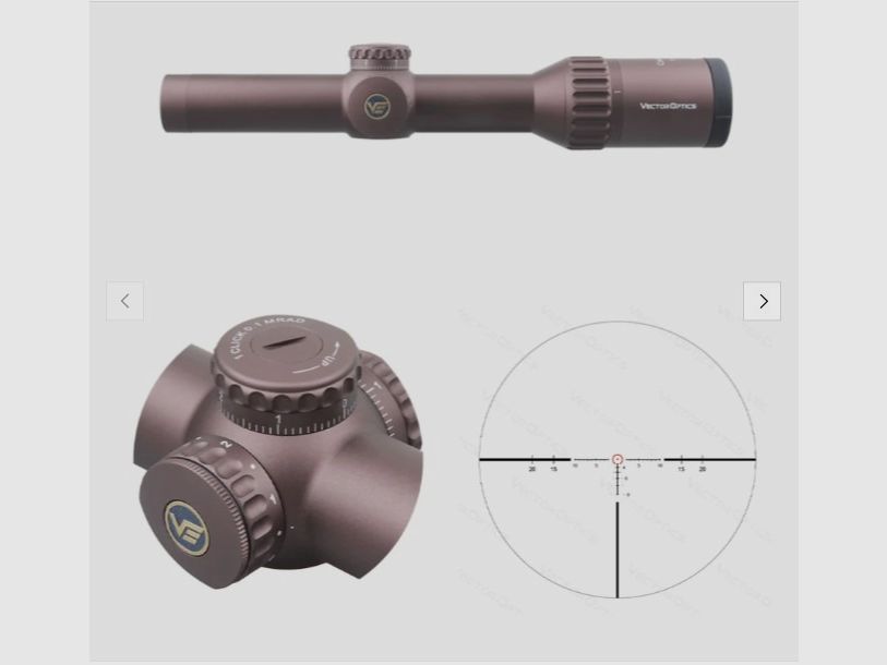 Vector Optics SCOC-34 Continental x6 Zielfernrohr 1-6x24 Coyote FDE - Montage für 21mm Picatinny/Weaver