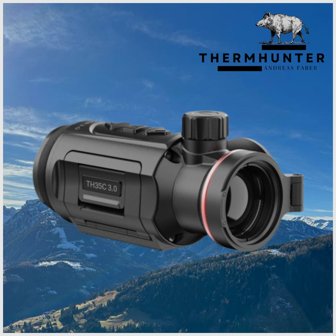 Hikmicro Clip-On Thunder TH35C 3.0 complete set with adapter -NEW-, image 2 of 5