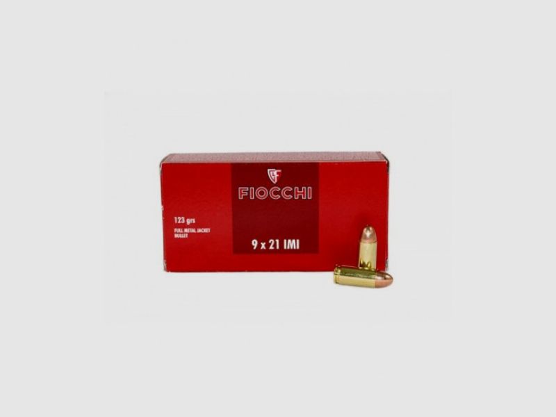 FIOCCHI PATRONEN Kal.9X21 123 FMJ Packung 50