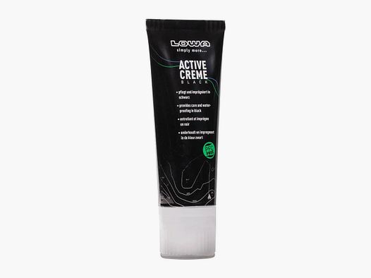 Lowa LOWA Crema para Zapatos Crema Activa 75 ml negra