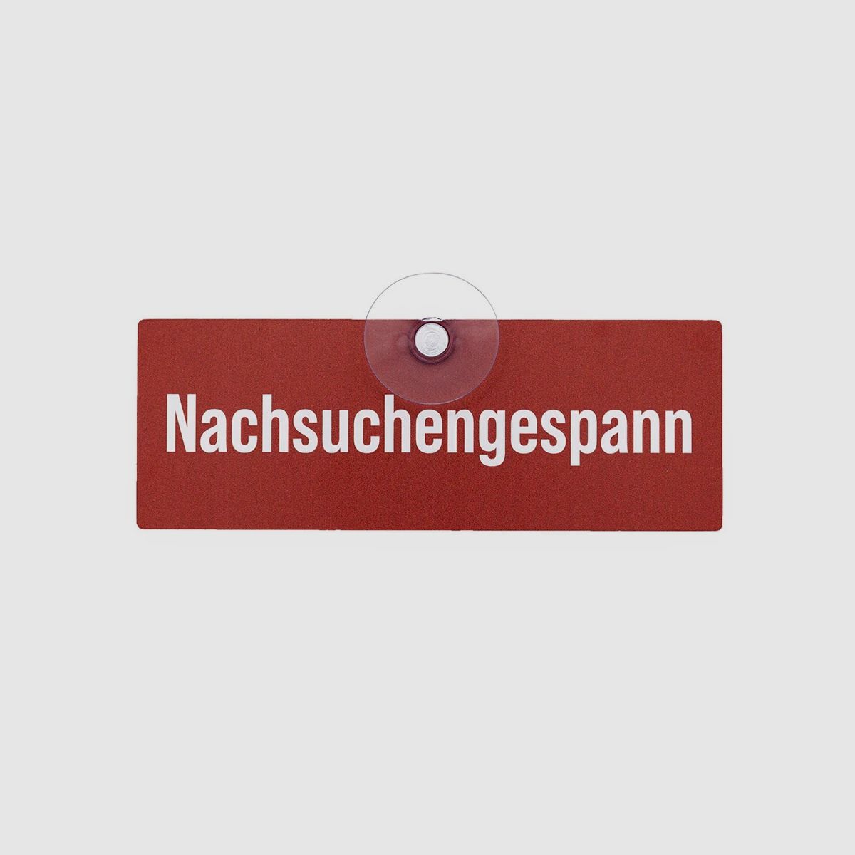 WILDE HILDE Jagdschild mit Saugnapf "NACHSUCHENGESPANN"