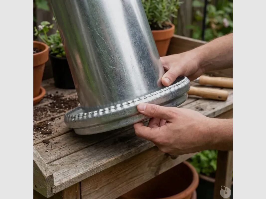 Futterautomat für Geflügel aus Metall mit 40 kg, Bild 6 von 12