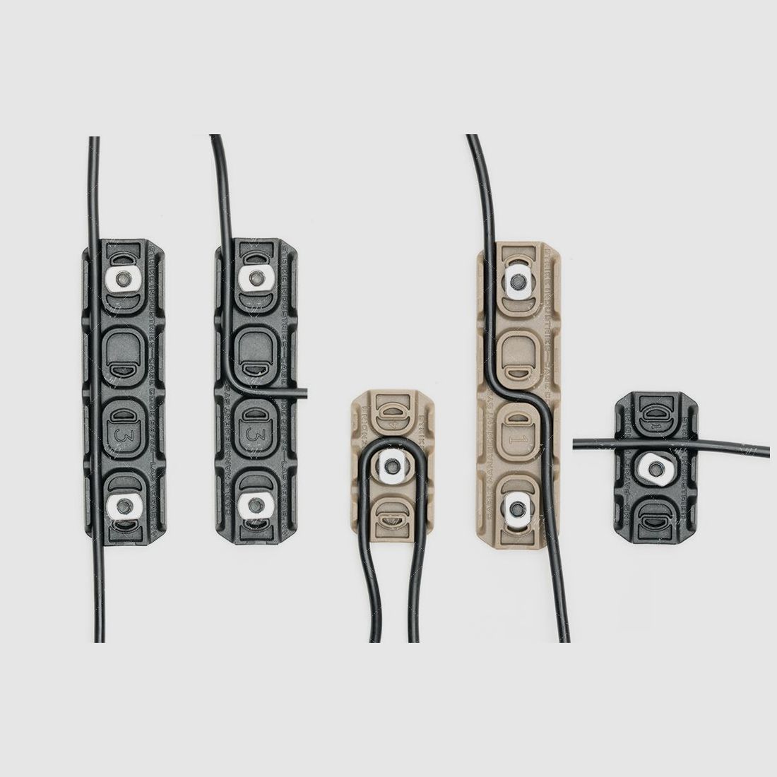 STRIKE INDUSTRIES M-LOK Cable Management Rail Covers Short FDE, image 5 of 9