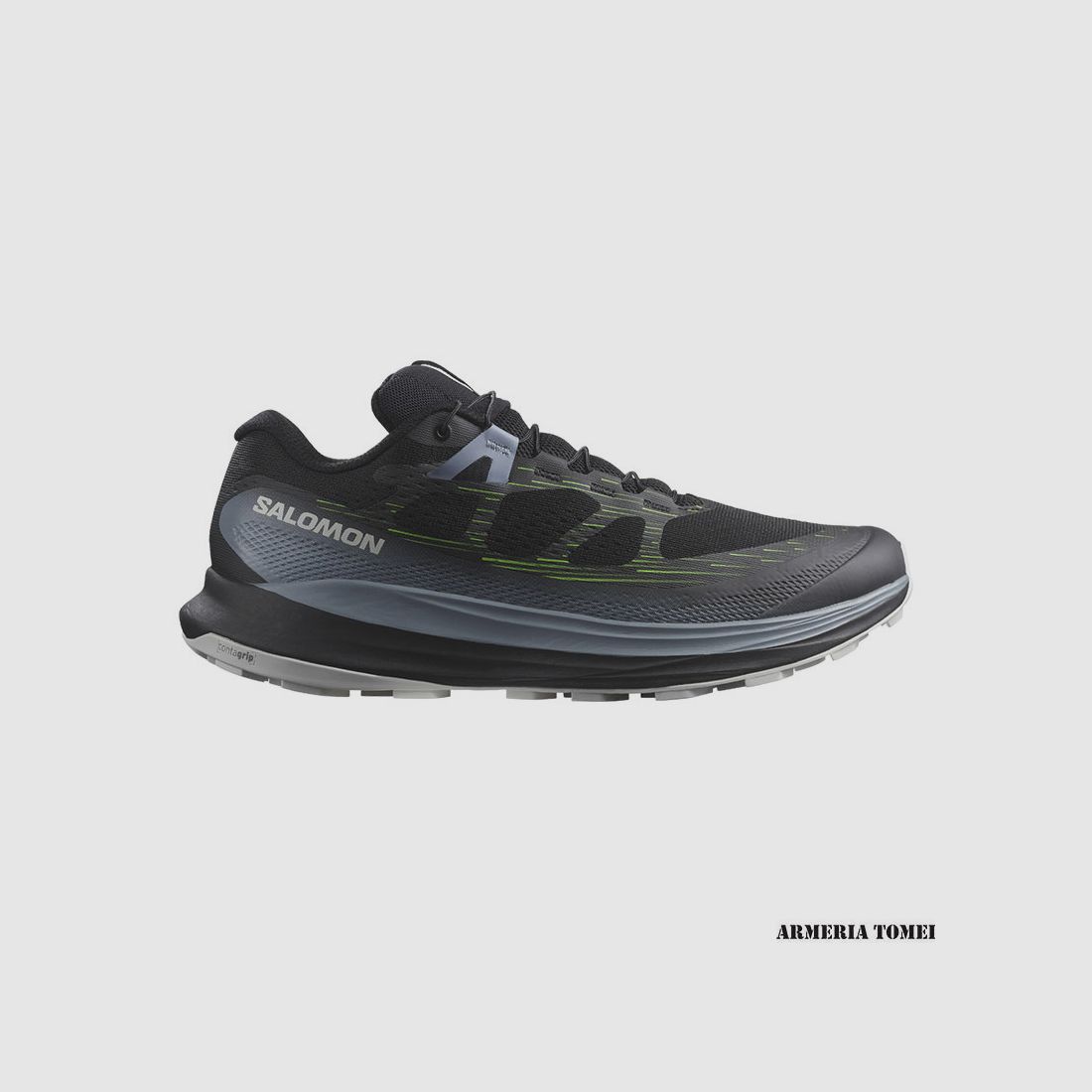 SALOMON – UOMO – ULTRA GLIDE 2 Black / Flint Stone / Green Gecko, immagine 1 di 6
