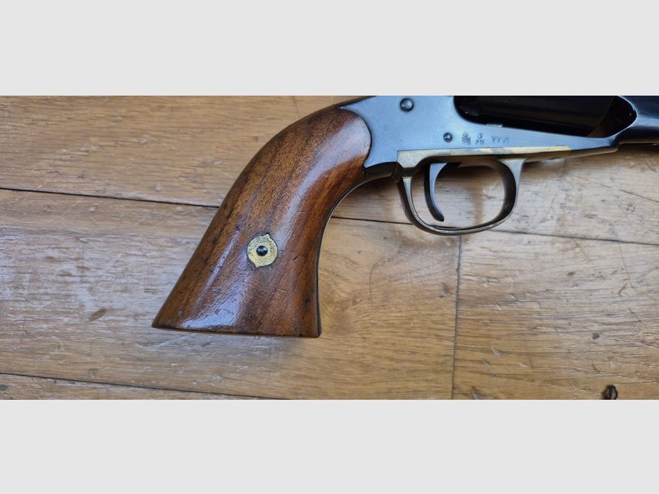 Sehr schöner und mythischer Revolver Remington 1858 – Modell Army für Navy Arms – Waffe Uberti Made in Italy von 1970 – Kal. 44 PN – Ausgezeichneter Zustand quasi neu! – Eine hervorragende Reproduktion für den US-Markt – TBE+ /TBE++, Bild 3 von 28