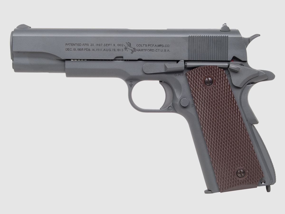 Colt 1911 parkerized Schwarz 6mm - Airsoft Co2 BlowBack