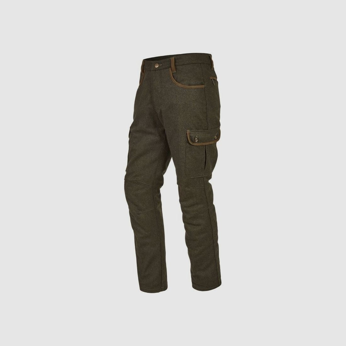 Rascher Herren Cargohose Thermo Loden Ludwig oliv