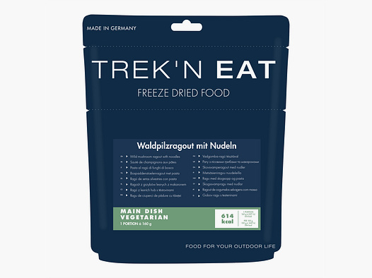 Waldpilzragout Trek’n Eat z makaronami