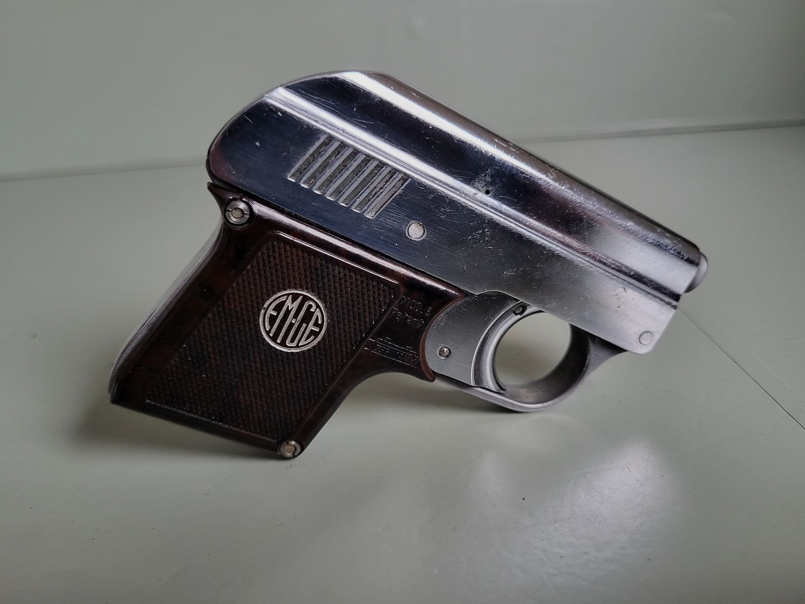 Seltene Alte Gaspistole - ORIGINAL EM-GE Gerstenberger & C0 Modell . 6 Patent - 1950er Jahre