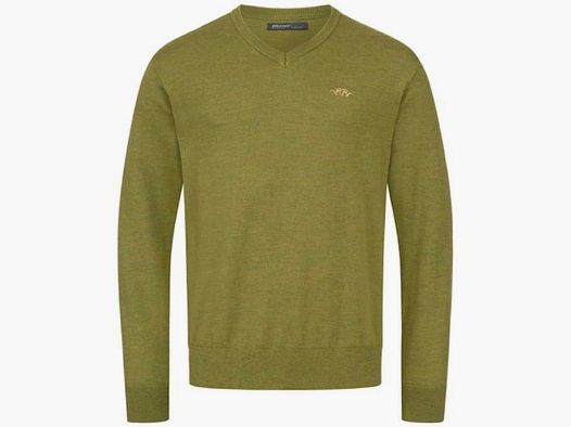 Blaser Merino-V-Ausschnitt-Pullover vivid green