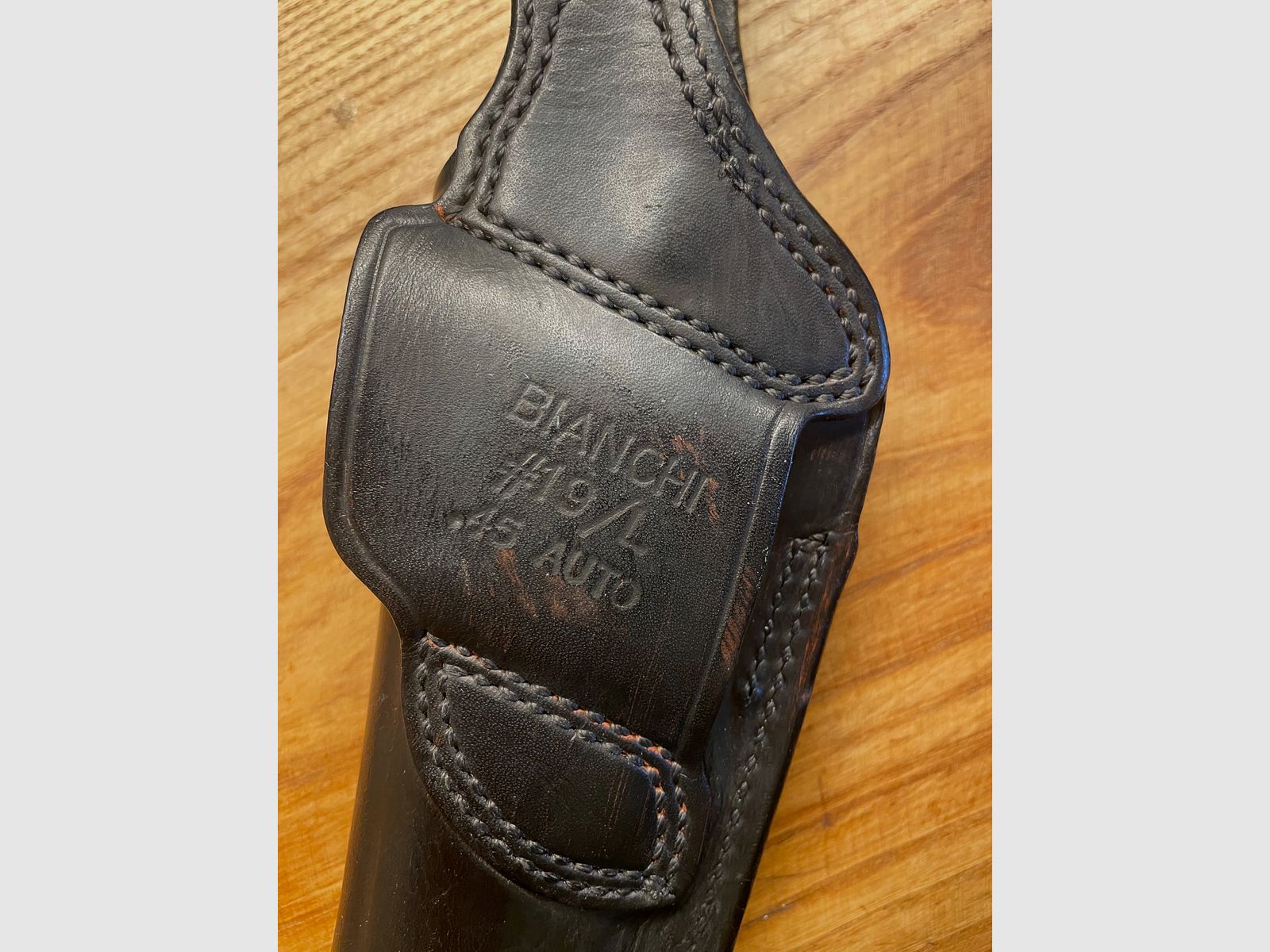 Cintura, pelle bovina, tasche per magazine 1911, fondine Bianchi, immagine 3 di 10