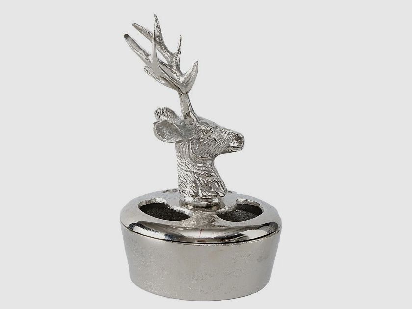 Motif Lovergreen Art de la Table Cendrier en Aluminium Motif Cerf