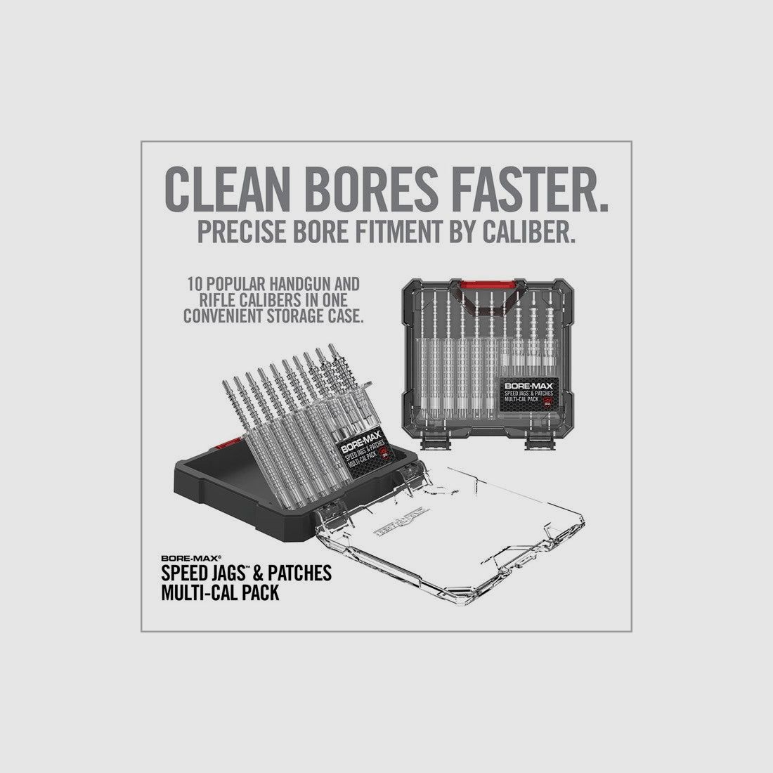 Real Avid Bore-Max Speed Jags & Patches Mehrkaliber-Pack