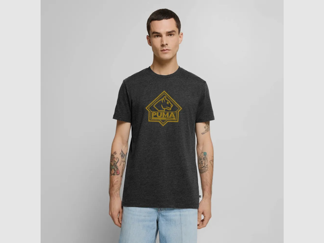 Heren Premium T-Shirt PUMA Heritage Logo Voorzijde, afbeelding 2 van 29