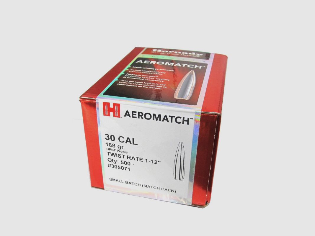HORNADY Bullets .30 GR 168 AERO M