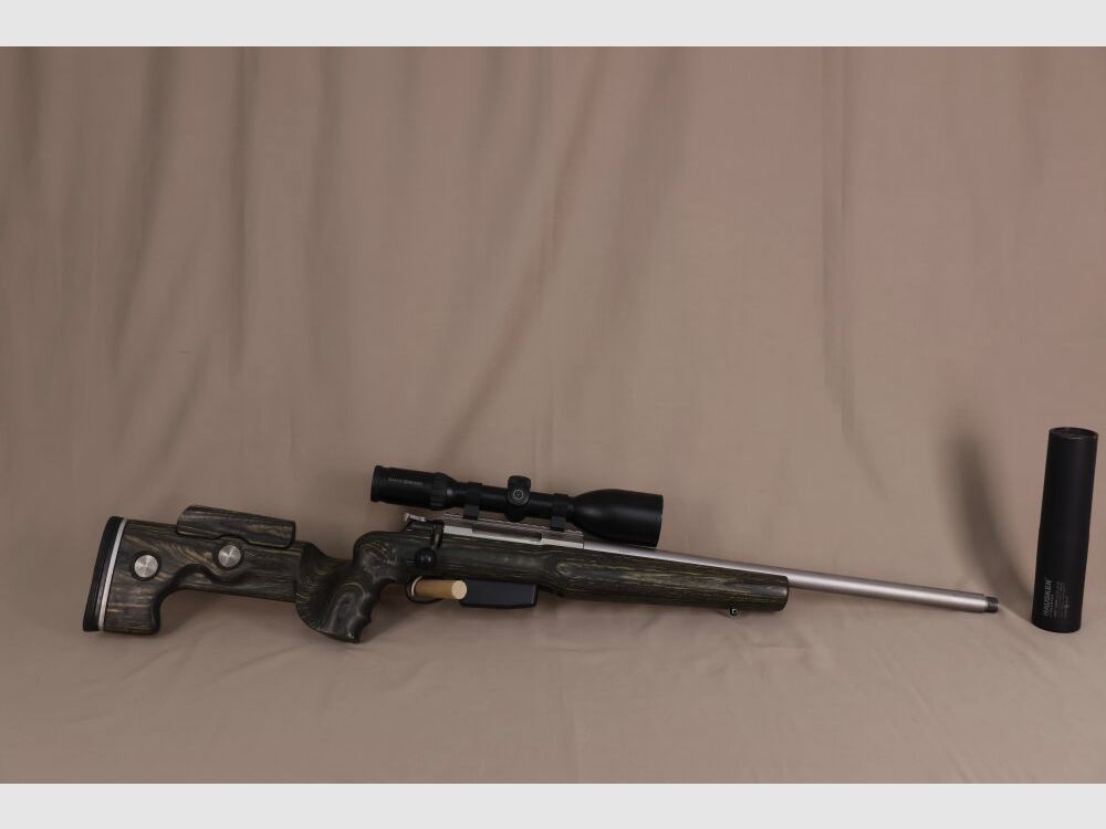 Tikka T3X // mit Hausken Schalldämpfer, SuB 56´er Zenith mit LP und GRS Schaft