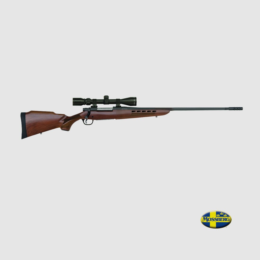 Mossberg 4×4 Repetierbüchse mit Zielfernrohr 30.06 Holz mit Mündungsbremse