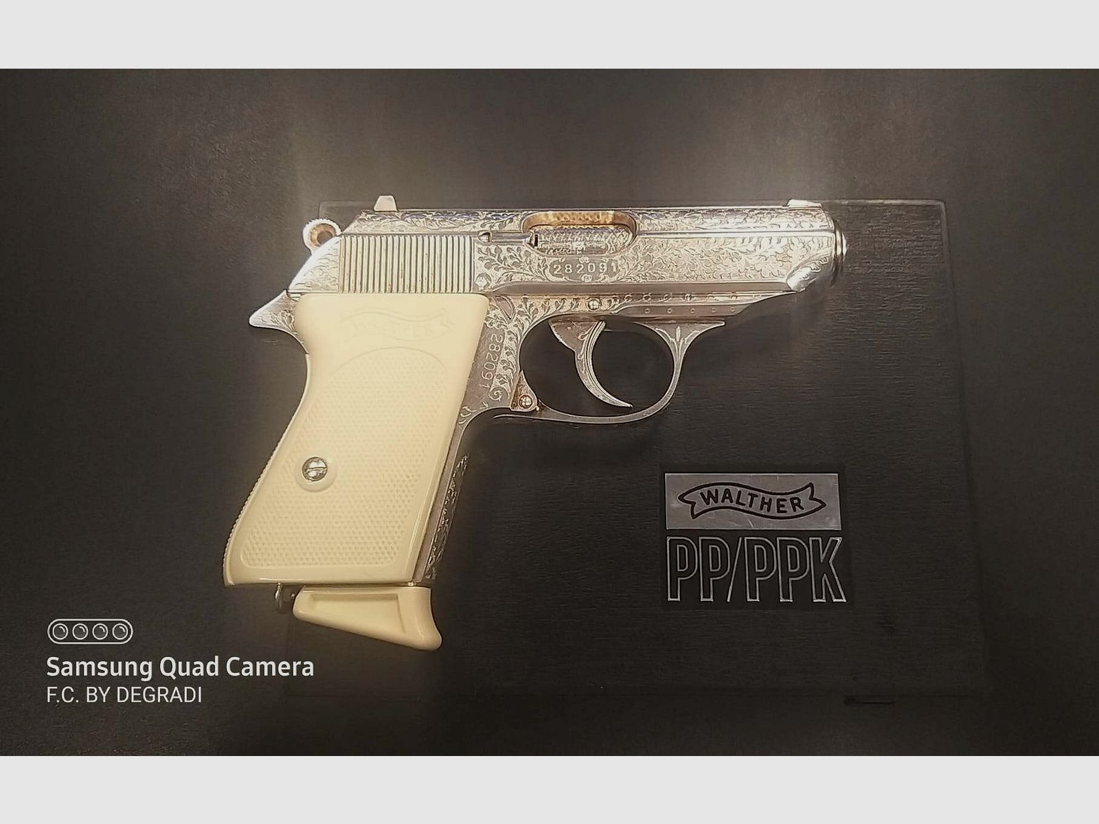 WALTHER PPK CAL. 7,65 BROW. chromé, année 1974, image 1 sur 4
