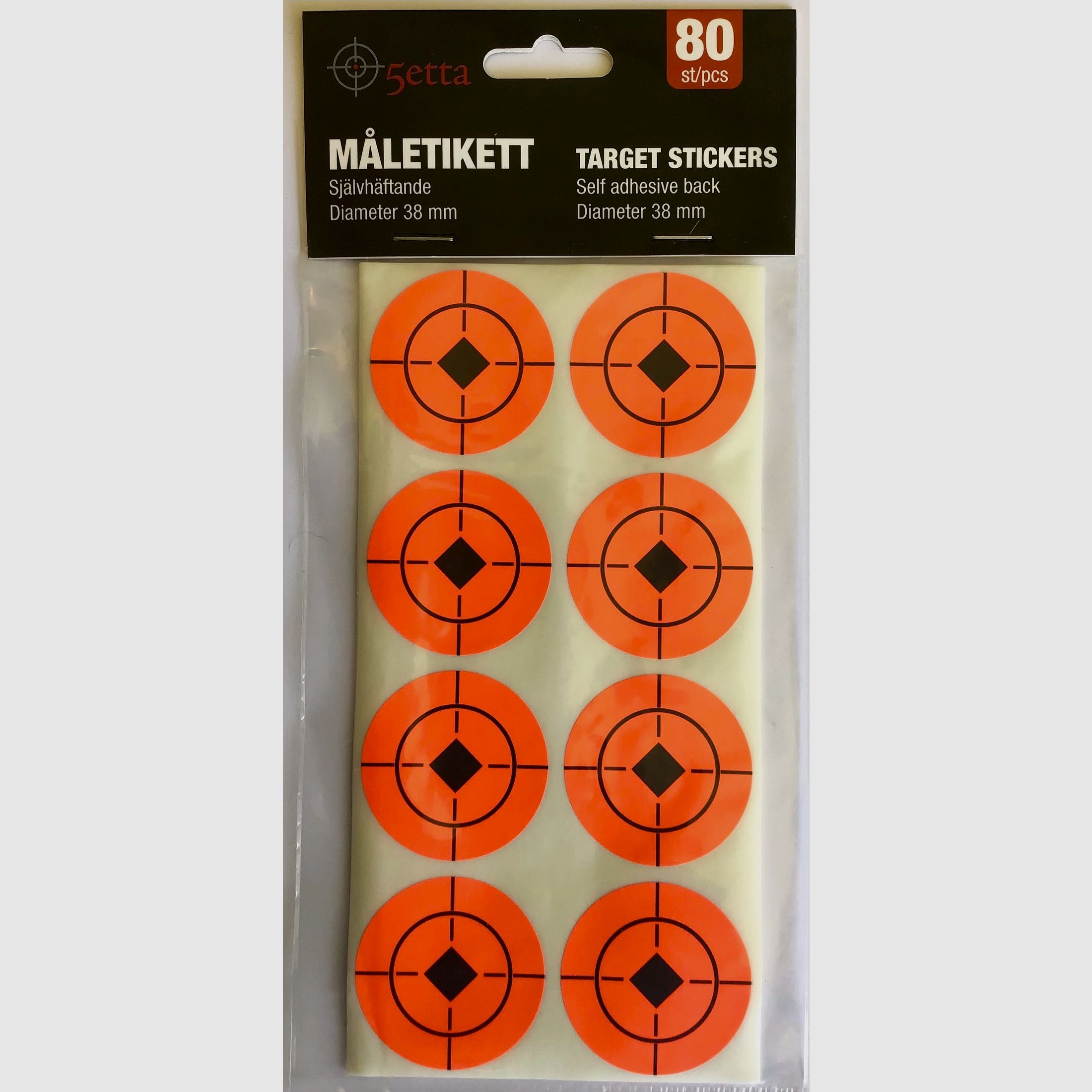 5etta celownik samoprzylepny 38 mm 80 sztuk