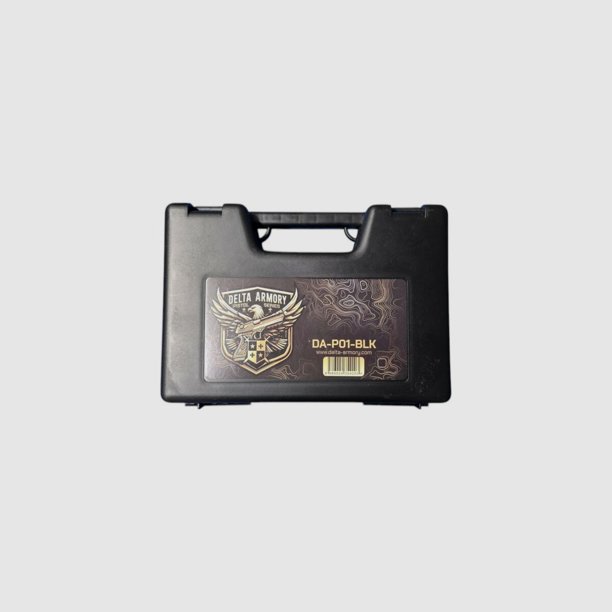 P01 GBB Airsoft Pistol with Grip Stippling in Black | Delta Armory