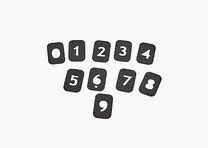 EEMANN TECH NUMEROWANY ZESTAW TAŚM CHWYTOWYCH X10