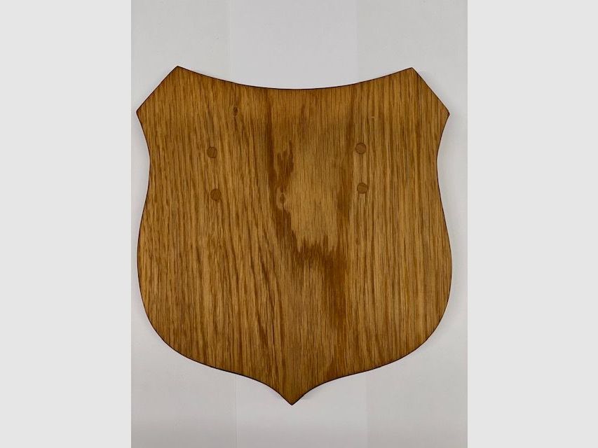Wapenschild 19,5cm x 17,5cm