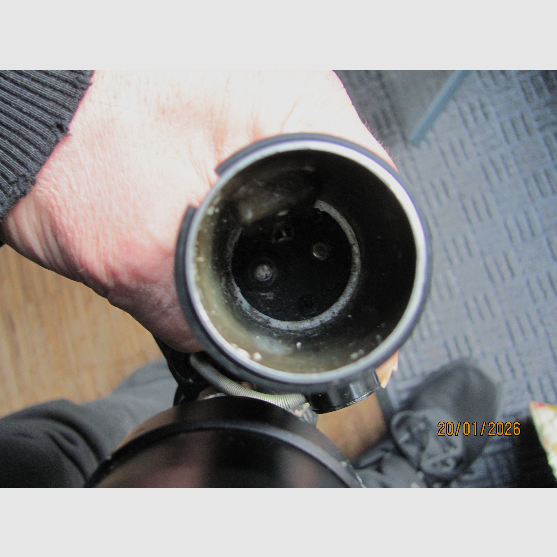 Nachtzicht ZF Schneider Kreuznach Xenon 2/120 met leren koffer - DEFECT voor onderdelen