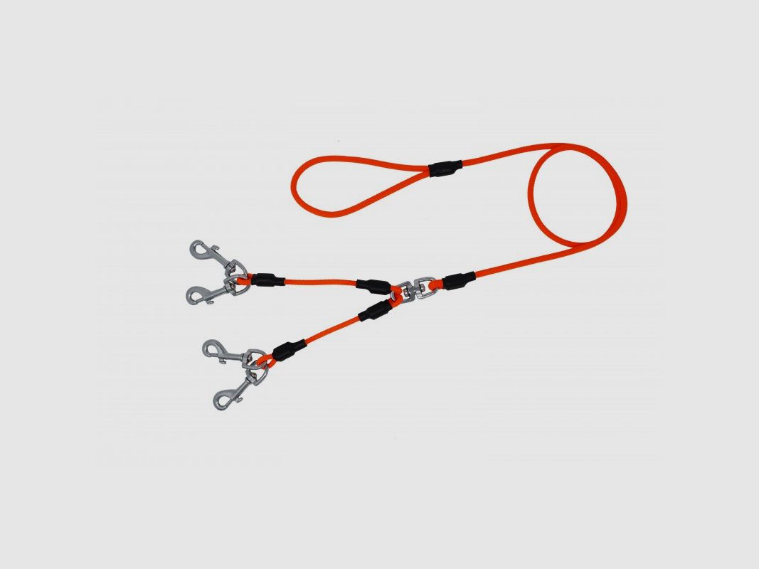 Rope leash with four carabiners, image 1 of 5