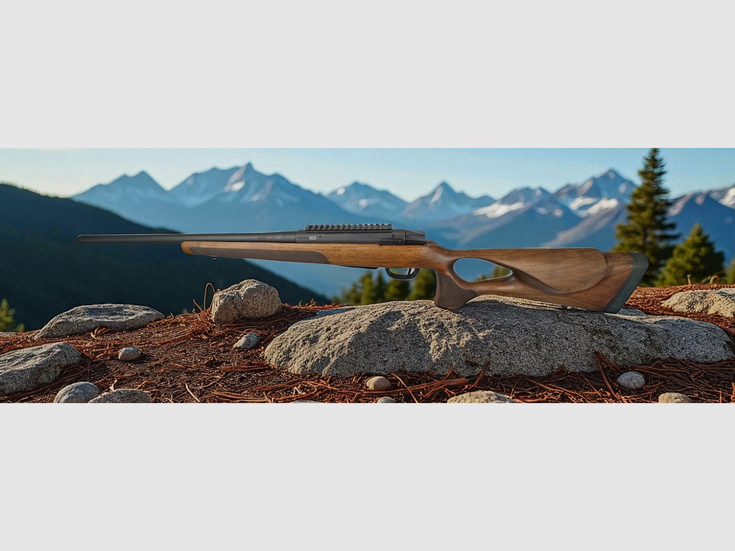 Brenner repeating rifle BR20 with hole stock caliber .308Win