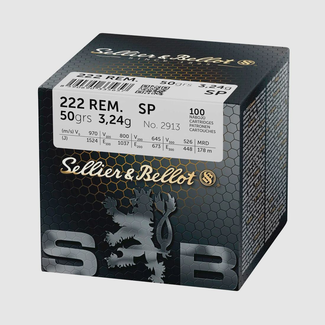 Sellier & Bellot .222 Rem Full Metal Jacket, calibre
