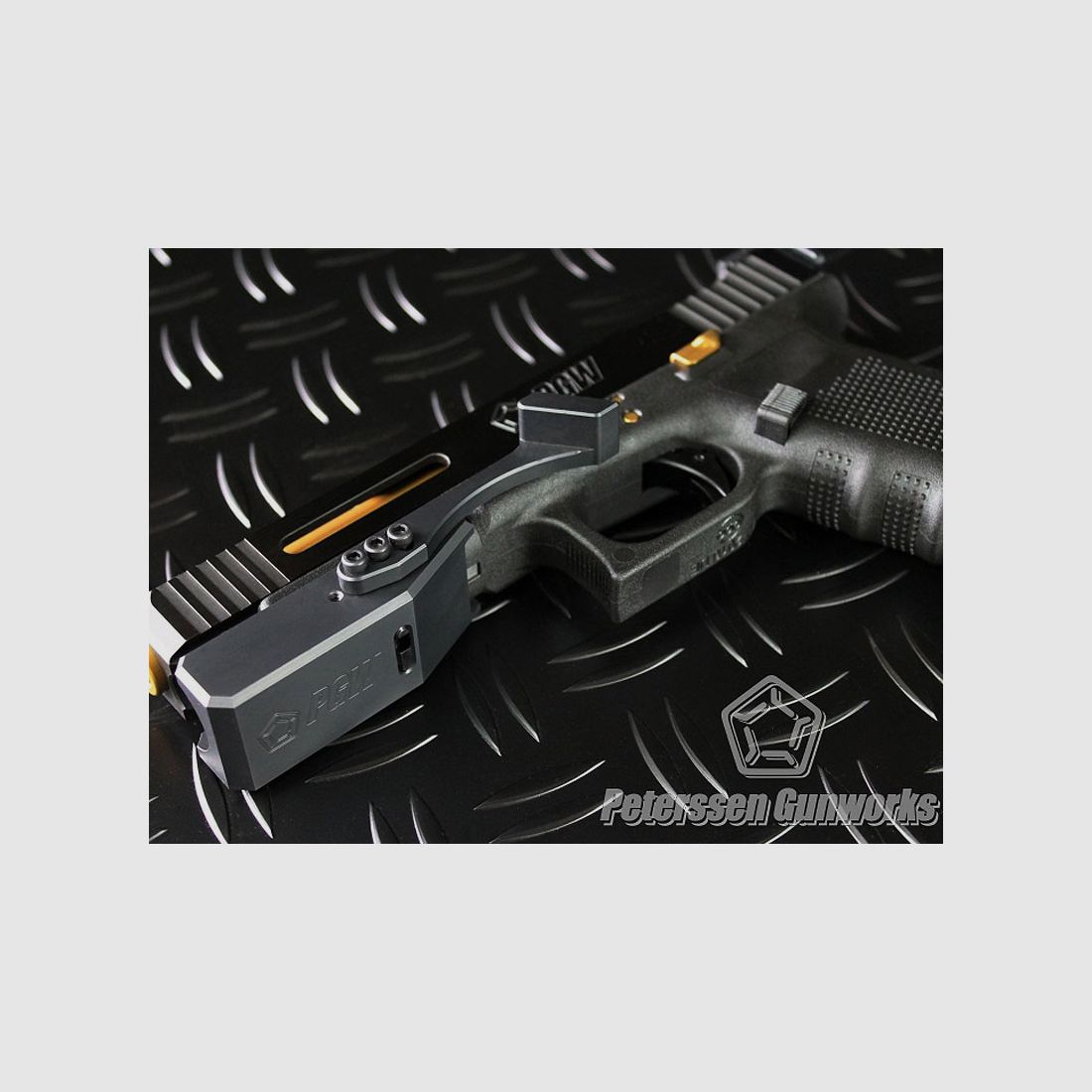 PGW Glock frame weight with thumb rest, long