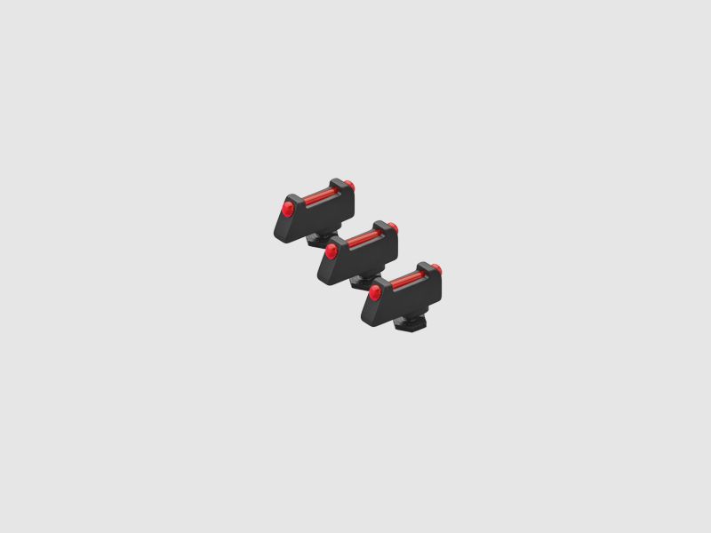 3 Points de Visée Fibre Rouge Pistolet Glock