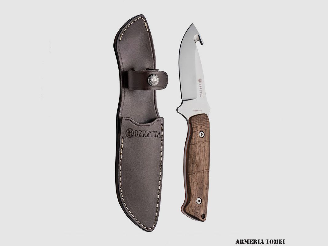 COUTEAU – BERETTA – COUTEAU FIXE CHAMOIS MARRON & ORANGE, image 1 sur 3