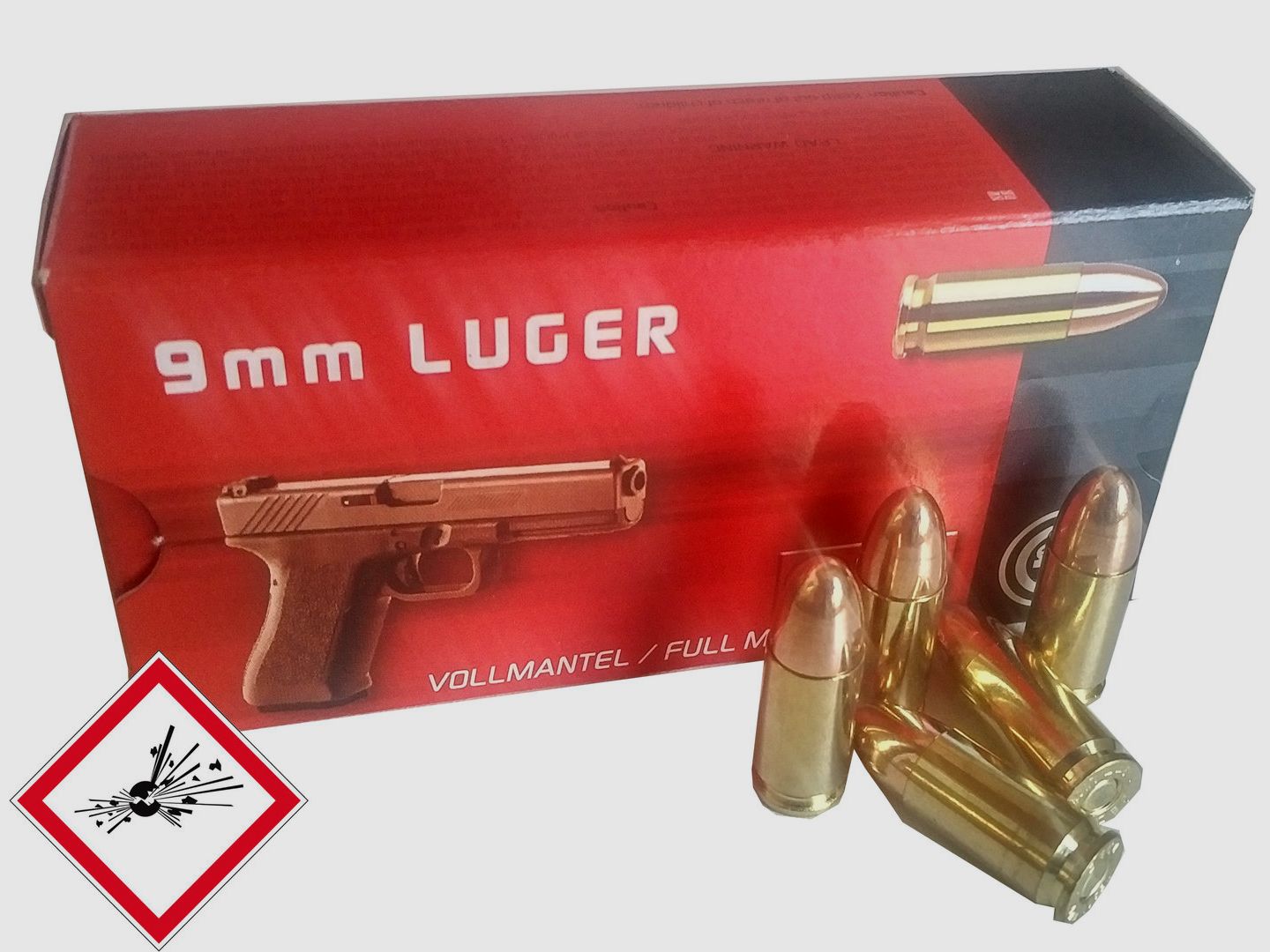 Geco cartuccia per pistola 9mm Luger VM 124gr