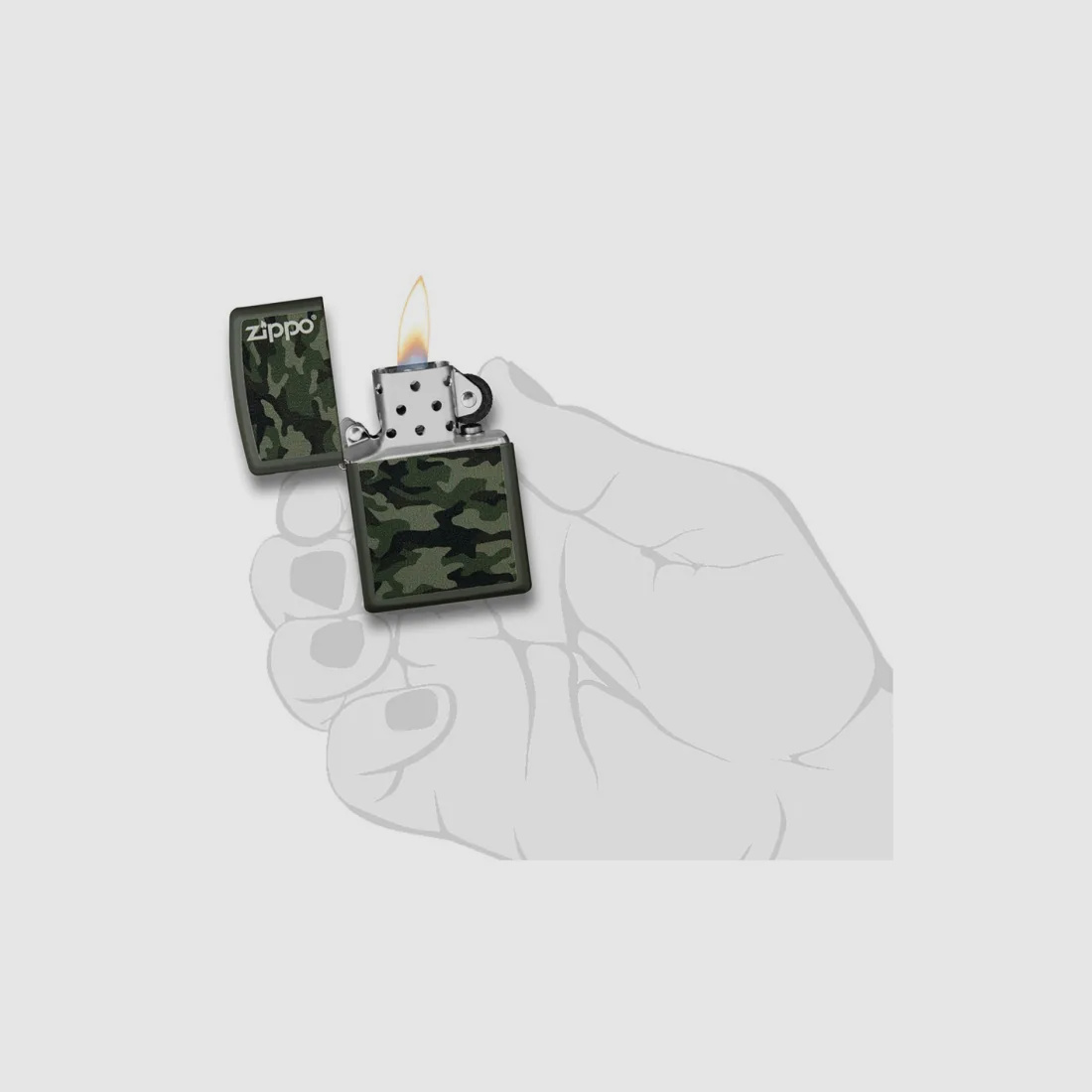 Zippo benzineaansteker camouflage