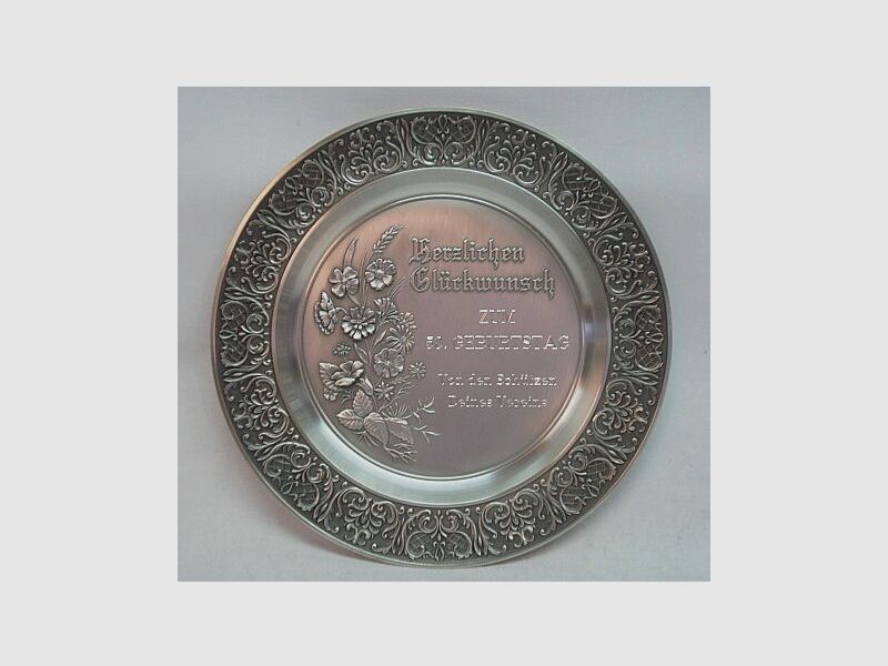 Value tin plate 24 cm Congratulations