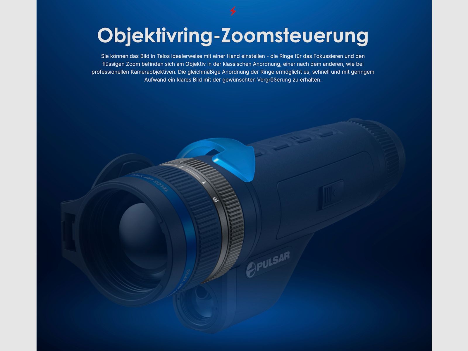 Pulsar Telos LRF XG50 Wärmebildhandgerät 640x480 pix. @ 12 µm NETD <40 mK