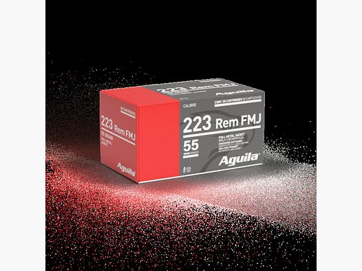 AGUILA RIFLE CARTRIDGES .223REM - FMJ 55GRS. - 50 CARTRIDGES