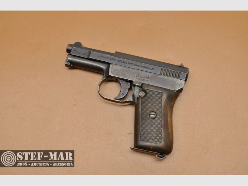 Pistola Mauser mod. 1910, cal. 6,35x15,5 mm SR Br. (.25 ACP) [P409], immagine 3 di 13