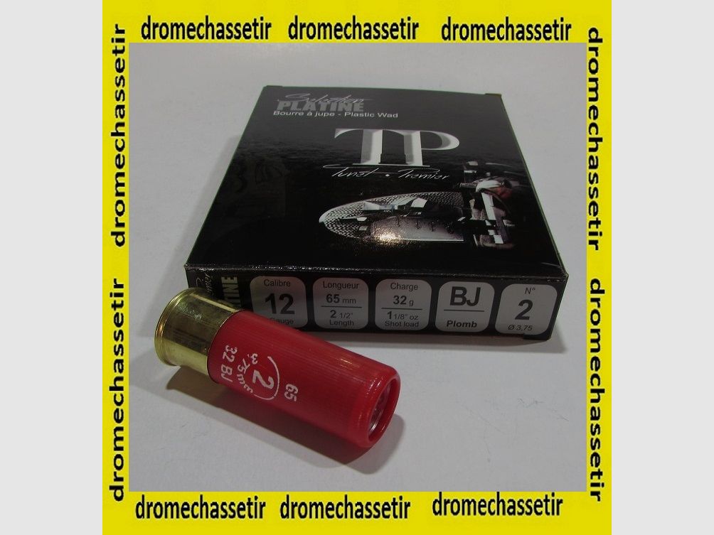 boite 10 cartouches calibre 12/65 Tunet TP platine plb 2